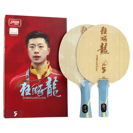 DHS 허리케인 롱5 세이크 탁구 라켓 (마롱 라켓)