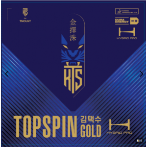 김택수 탑스핀 골드 러버 2장(사은품 미레에셋증권 탁구단 경기용 유니폼증정)